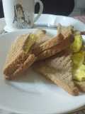 خبز مع البيض 🍞🍳