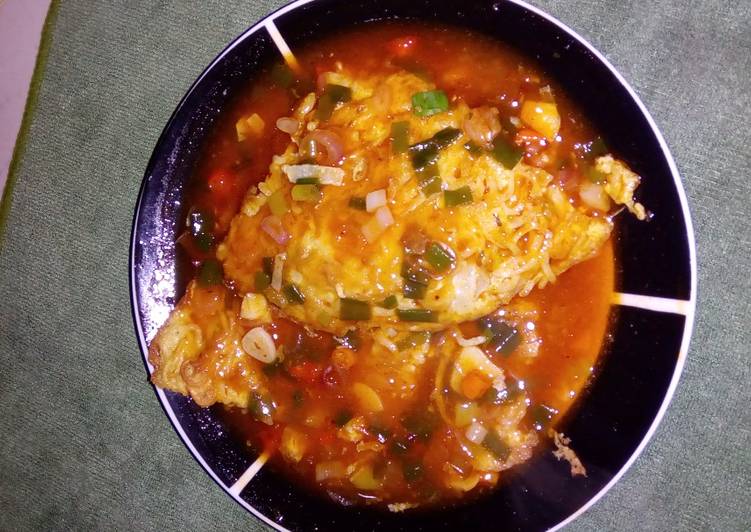 Omlet mie telor sederhana