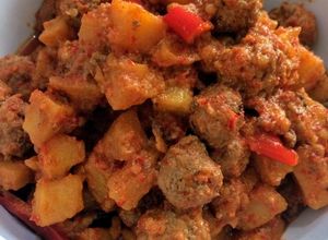 Foto resep Sambal goreng kentang pentol daging giling