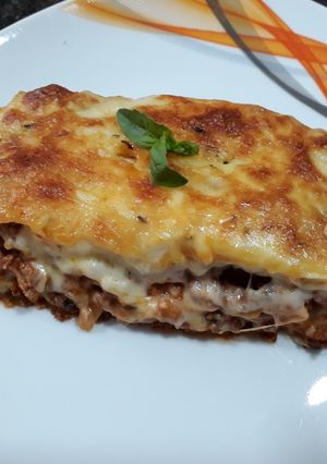 Una foto de Lasaña de carne