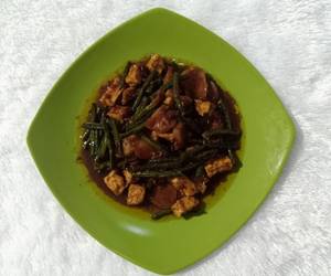 Resep mudah Tumis Baso Ayam, Kacang Panjang, dan Tahu Nikmat Lezat