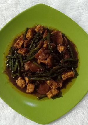 Foto resep Tumis Baso Ayam, Kacang Panjang, dan Tahu