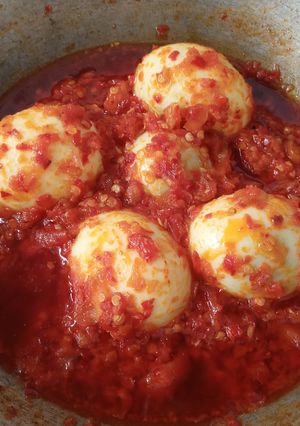 Foto resep Telur balado super simple 4 bahan