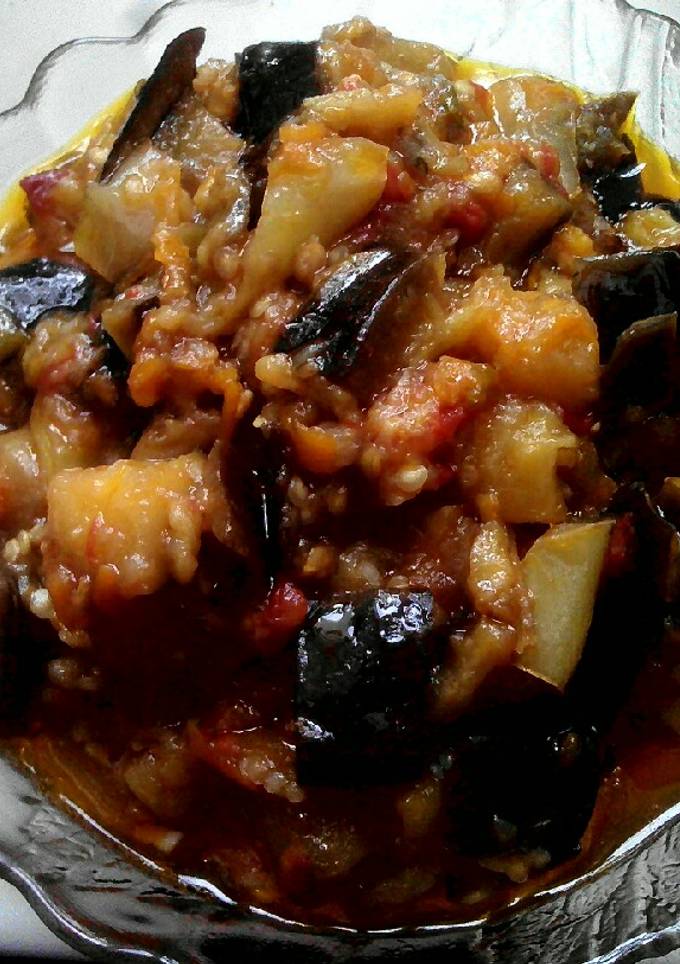 Икра баклажановая кубиками #заготовкиназиму