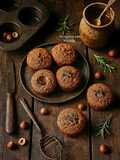 Mini Cake alle Nocciole con Cuore al Miele e Rosmarino