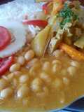 Frejoles con lomito italiano