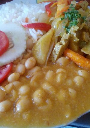 Una foto de Frejoles con lomito italiano