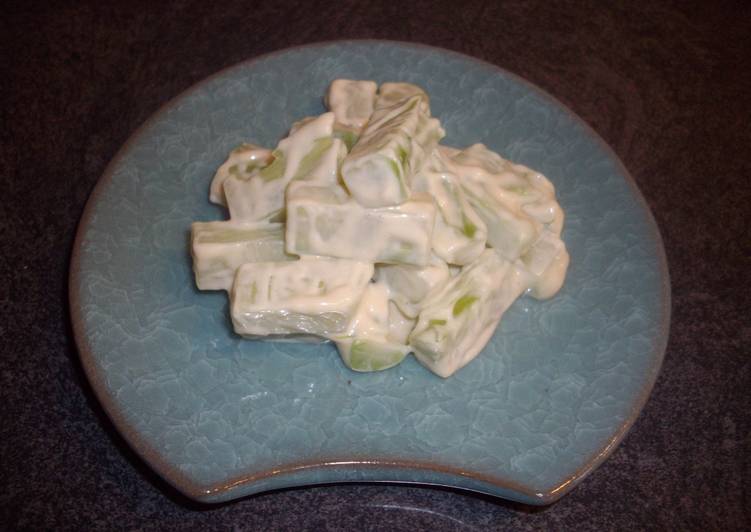 Steps to Make Favorite Broccoli stem with wasabi mayo                 &#34;Don&#39;t throw away 1&#34;