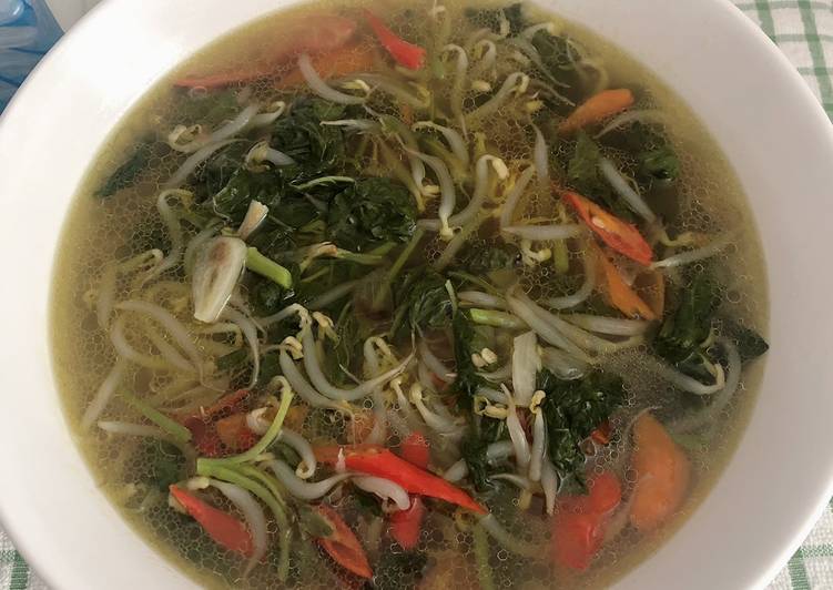 Tumis bayam & tauge simple & enak 👌🏻