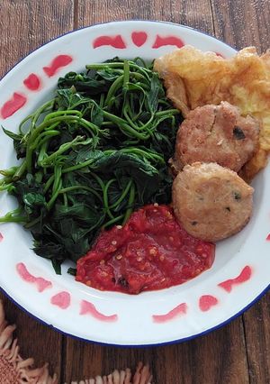 Foto resep Daun Ubi Sambal Brambang Asem
