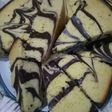 Zebra cake putih telur
