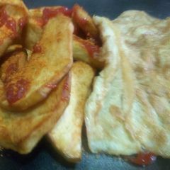 A picture of # fried sweet potato.