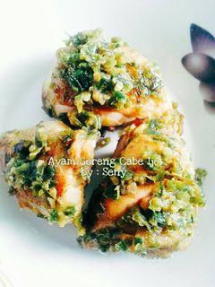 Foto resep Ayam Goreng Cabe Ijo