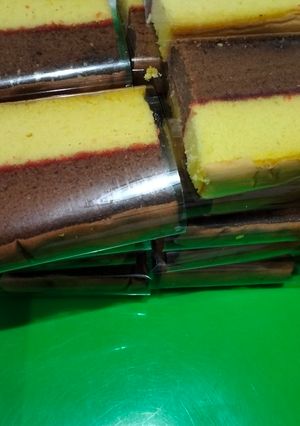 Foto resep Bolu lapis coklat vanilla