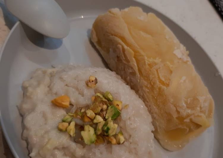 Resep Durian Palu Sticky Rice with Pistacio / Ketan Durian Palu Homemade Anti Gagal