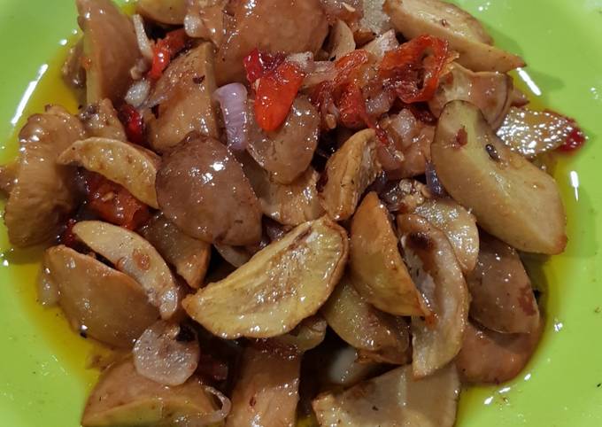 Anti Ribet, Bikin 69. Tumis Jengkol/Jengkol Jeos (Indonesia) Yang Sederhana