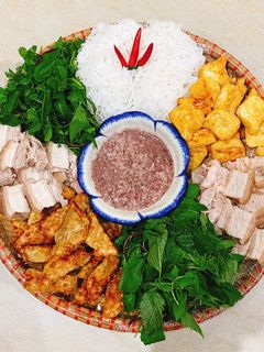 Hình của món Bún đậu mắm tôm.