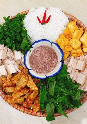 Hình của món Bún đậu mắm tôm.