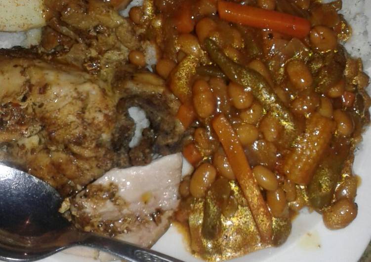 My Grandma Love This Fried chicken with vegetables