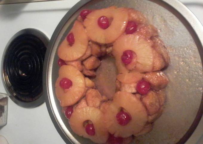 Steps to Prepare Perfect Pineapple Upside Down Monkey Bread