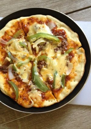Foto resep Pan Pizza Meat Lover