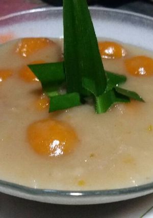 Foto resep Bubur sum-sum bola2orange isi gula jawa