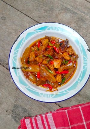 Foto resep Oseng Kikil Tempe Pedas