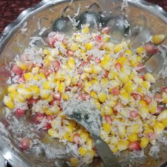 Corn pomegranate salad A picture of Corn pomegranate salad.