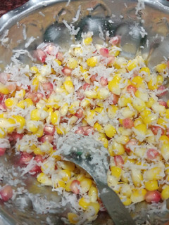 A picture of Corn pomegranate salad.