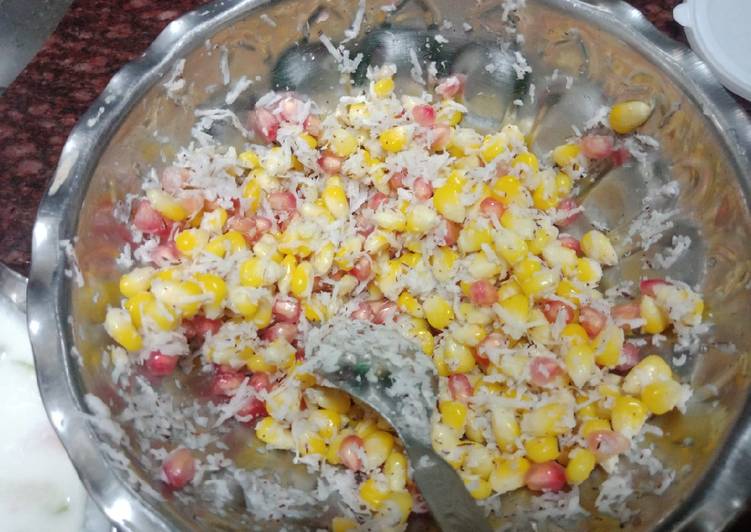 Simple Way to Prepare Corn pomegranate salad