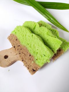 Foto resep Bolu lapis pandan coklat