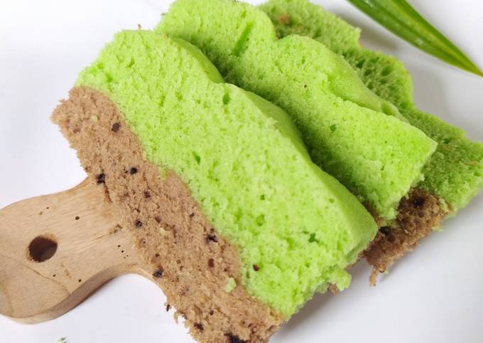 Resep Bolu Lapis Pandan Coklat Oleh Any Tri Cookpad