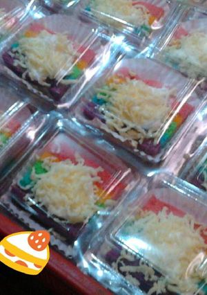 Foto resep Rainbow kukus keju
