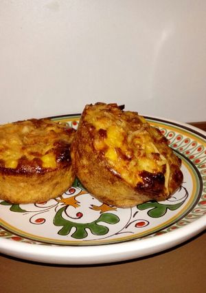 Una foto de Muffins salados sorpresa sin gluten, Con choclo y sobras de ayer