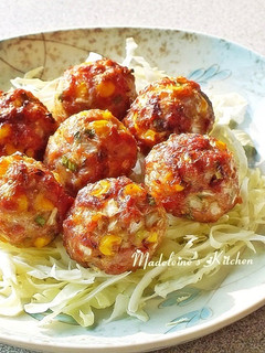玉米蔬菜肉丸子 的食譜成品照片