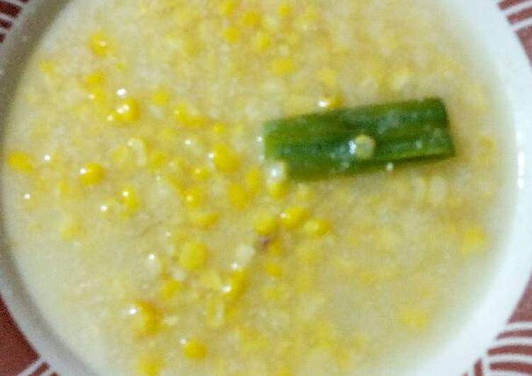 Bubur jagung manis seadanya