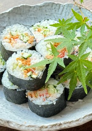 A picture of Japanese Sushi Rice (how to make vinegar Sushi rice).