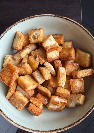 Foto resep Air fryer bread popcorn