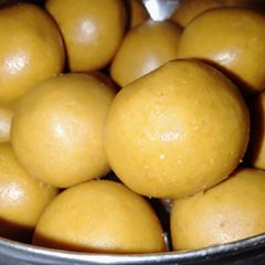 Besan Ladoo A picture of Besan Ladoo.