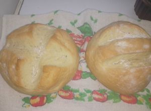 Una foto de Pan de campo o pan casero con grasa vacuna