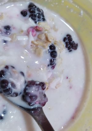 Una foto de Postre fit con 12 g de proteína natural
