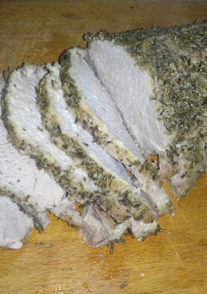 Una foto de Lomo de cerdo a la sal
