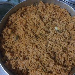 A picture of Jollof Rice.