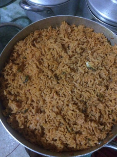 A picture of Jollof Rice.
