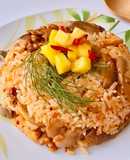 🌱 Cơm Chiên Nấm Bào Ngư Cay (Vegan)