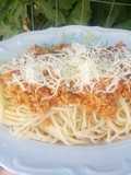 Spaghete cu carne tocată de soia