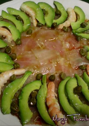Foto principal de Carpaccio de bacalao ahumado marinado