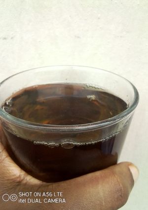 A picture of Bitterleaf and Scent leaf Tea/ juice.