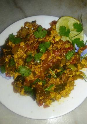 A picture of Paneer bhuji.
