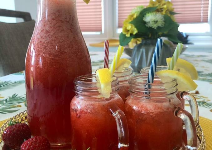 How to Prepare Super Quick Homemade Homemade Strawberry Lemonade